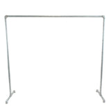 Suporte para cabides simples para roupas galvanizado estilo atelier - vista geral