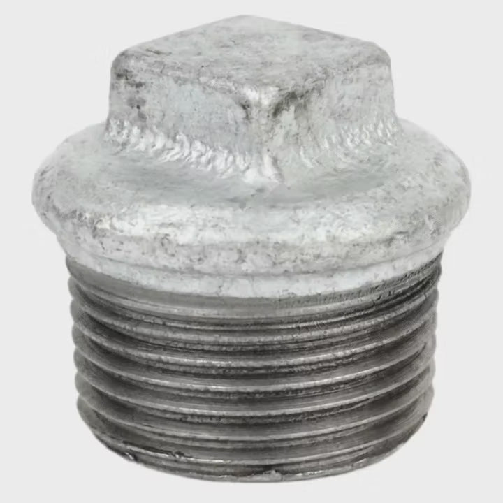 Tampão macho em ferro fundido galvanizado