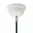 Florão em cerâmica vidrada — Ø 75 mm / Branco
