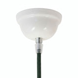 Florão em cerâmica vidrada — Ø 75 mm / Branco