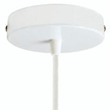 Florão cilíndrico em metal, Ø 120 mm — Cónico em termoplástico / Branco brilhante