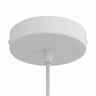 Florão cilíndrico em metal, Ø 120 mm — Cónico em termoplástico / Branco mate
