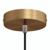 Florão cilíndrico em metal, Ø 120 mm — Cónico em termoplástico / Bronze acetinado