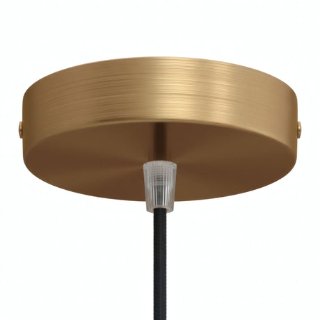 Florão cilíndrico em metal, Ø 120 mm — Cónico em termoplástico / Bronze acetinado