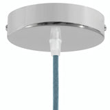 Florão cilíndrico em metal, Ø 120 mm — Cónico em termoplástico / Cromado