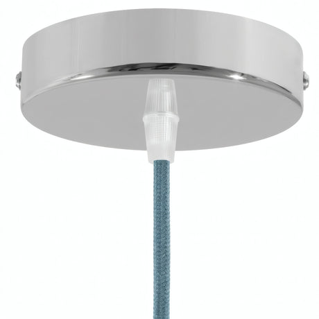 Florão cilíndrico em metal, Ø 120 mm — Cónico em termoplástico / Cromado