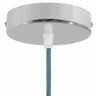 Florão cilíndrico em metal, Ø 120 mm — Cónico em termoplástico / Cromado