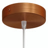 Florão cilíndrico em metal, Ø 120 mm — Cónico em termoplástico / Cobre acetinado