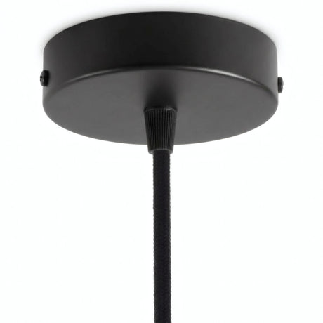 Florão cilíndrico em metal, Ø 120 mm — Cónico em termoplástico / Preto