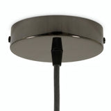 Florão cilíndrico em metal, Ø 120 mm — Cónico em termoplástico / Pérola negra
