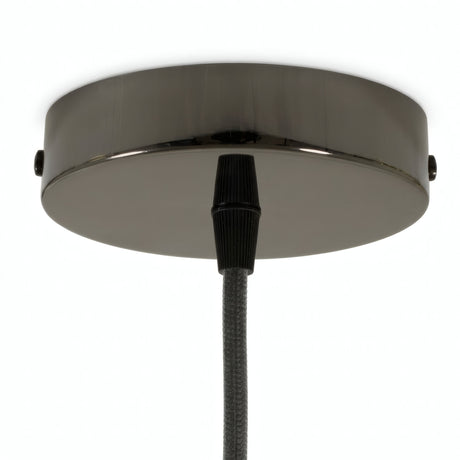 Florão cilíndrico em metal, Ø 120 mm — Cónico em termoplástico / Pérola negra