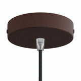 Florão cilíndrico em metal, Ø 120 mm — Cónico em termoplástico / Ferrugem