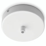Florão cilíndrico em metal, Ø 120 mm — Cilíndrico em metal / Branco brilhante