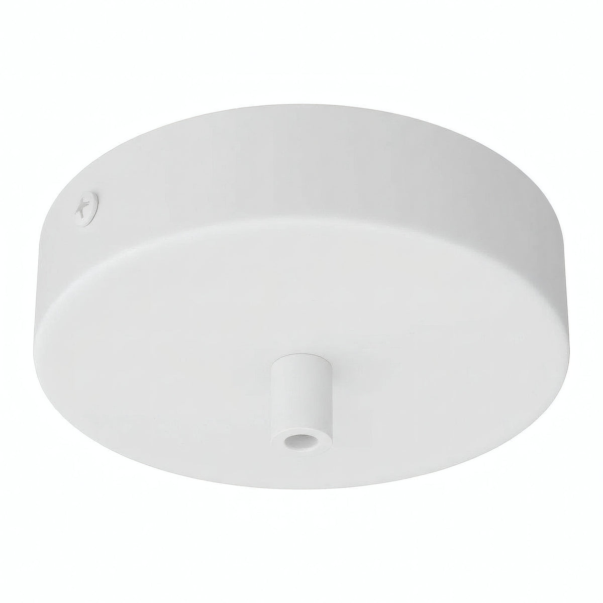 Florão cilíndrico em metal, Ø 120 mm — Cilíndrico em metal / Branco mate