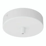 Florão cilíndrico em metal, Ø 120 mm — Cilíndrico em metal / Branco mate
