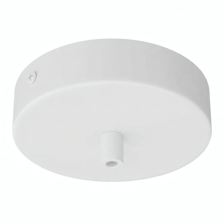 Florão cilíndrico em metal, Ø 120 mm — Cilíndrico em metal / Branco mate