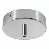 Florão cilíndrico em metal, Ø 120 mm — Cilíndrico em metal / Cromado