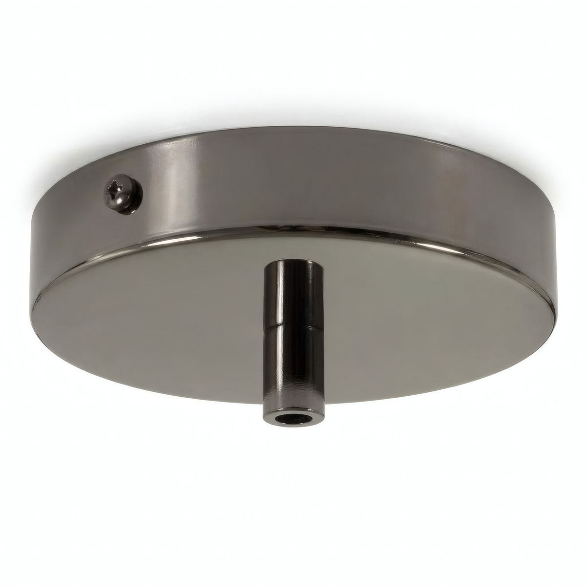Florão cilíndrico em metal, Ø 120 mm — Cilíndrico em metal / Pérola negra