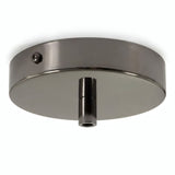 Florão cilíndrico em metal, Ø 120 mm — Cilíndrico em metal / Pérola negra
