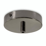 Florão cilíndrico em metal, Ø 120 mm — Cilíndrico em metal / Pérola negra