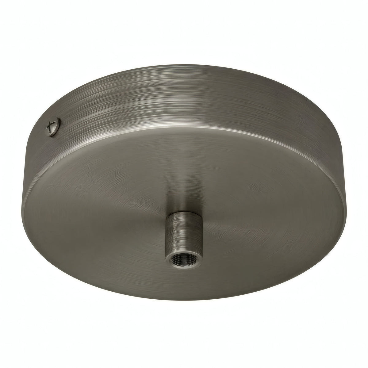 Florão cilíndrico em metal, Ø 120 mm — Cilíndrico em metal / Titânio acetinado