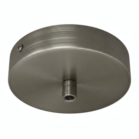 Florão cilíndrico em metal, Ø 120 mm — Cilíndrico em metal / Titânio acetinado
