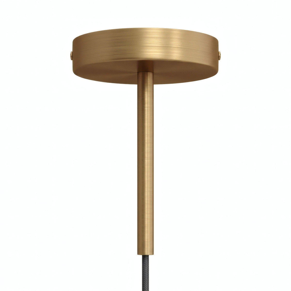 Florão cilíndrico em metal com prensa-cabo de 15 cm — Bronze acetinado
