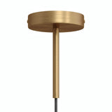 Florão cilíndrico em metal com prensa-cabo de 15 cm — Bronze acetinado