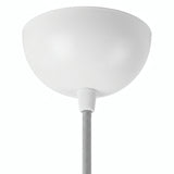 Florão semiesférico em metal, Ø 100 mm — Branco brilhante