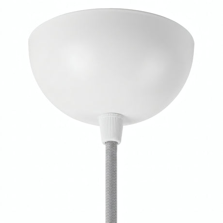 Florão semiesférico em metal, Ø 100 mm — Branco brilhante