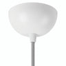 Florão semiesférico em metal, Ø 100 mm — Branco brilhante