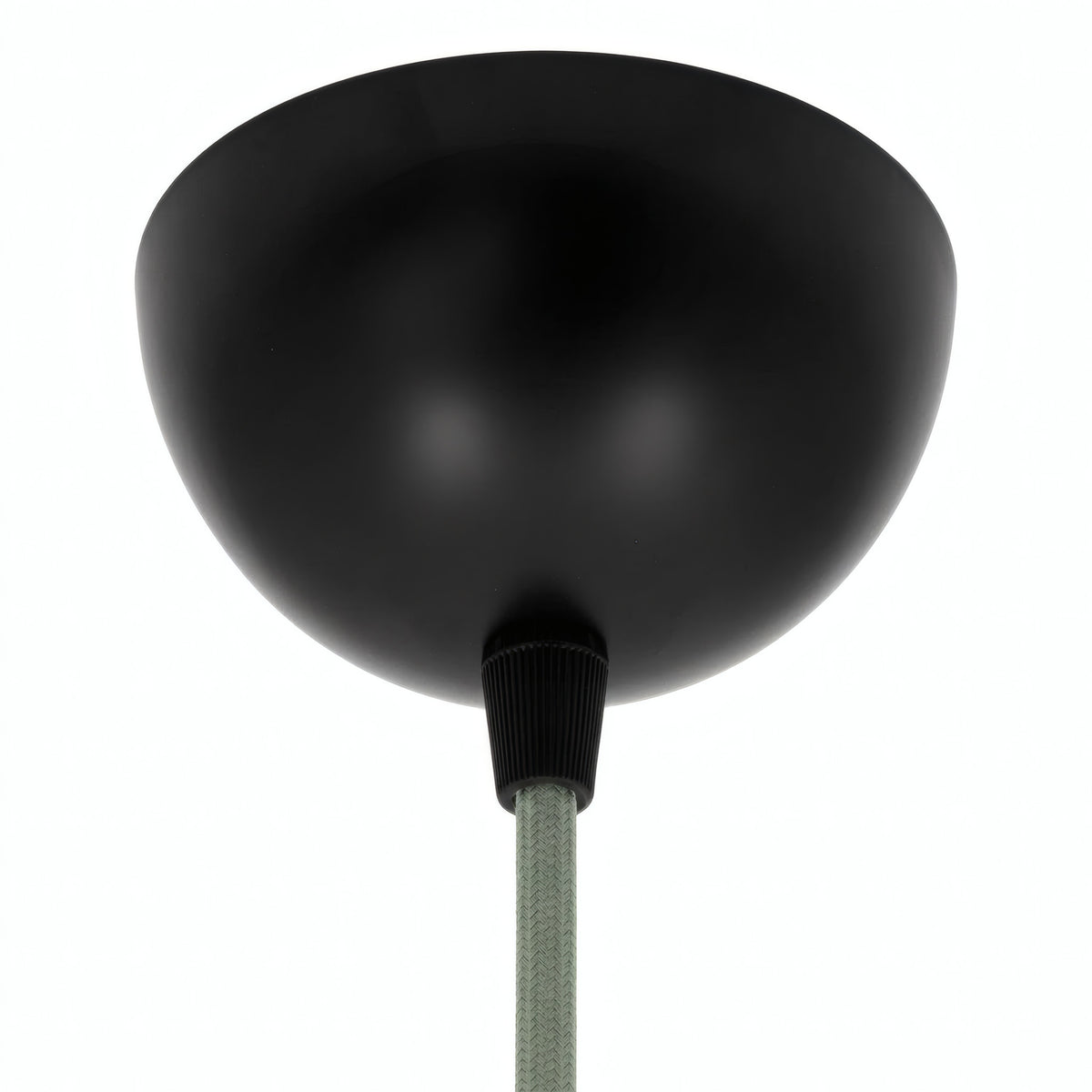 Florão semiesférico em metal, Ø 100 mm — Preto