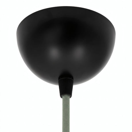 Florão semiesférico em metal, Ø 100 mm — Preto
