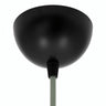 Florão semiesférico em metal, Ø 100 mm — Preto