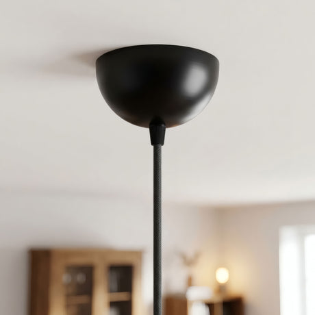 Florão semiesférico em metal, Ø 100 mm — Preto