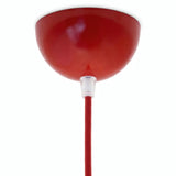 Florão semiesférico em metal, Ø 100 mm — Vermelho