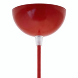 Florão semiesférico em metal, Ø 100 mm — Vermelho