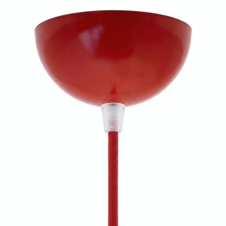 Florão semiesférico em metal, Ø 100 mm — Vermelho
