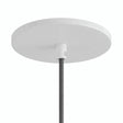 Florão de encastrar à face, Ø 126 mm — Branco mate