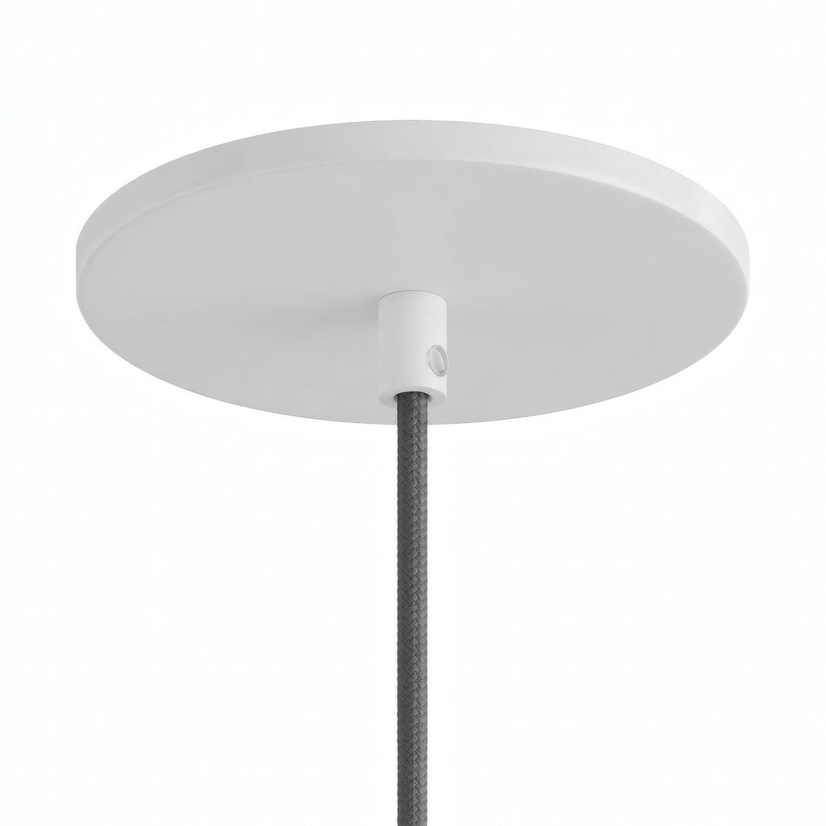Florão de encastrar à face, Ø 126 mm — Branco mate