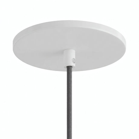 Florão de encastrar à face, Ø 126 mm — Branco mate