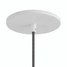 Florão de encastrar à face, Ø 126 mm — Branco mate