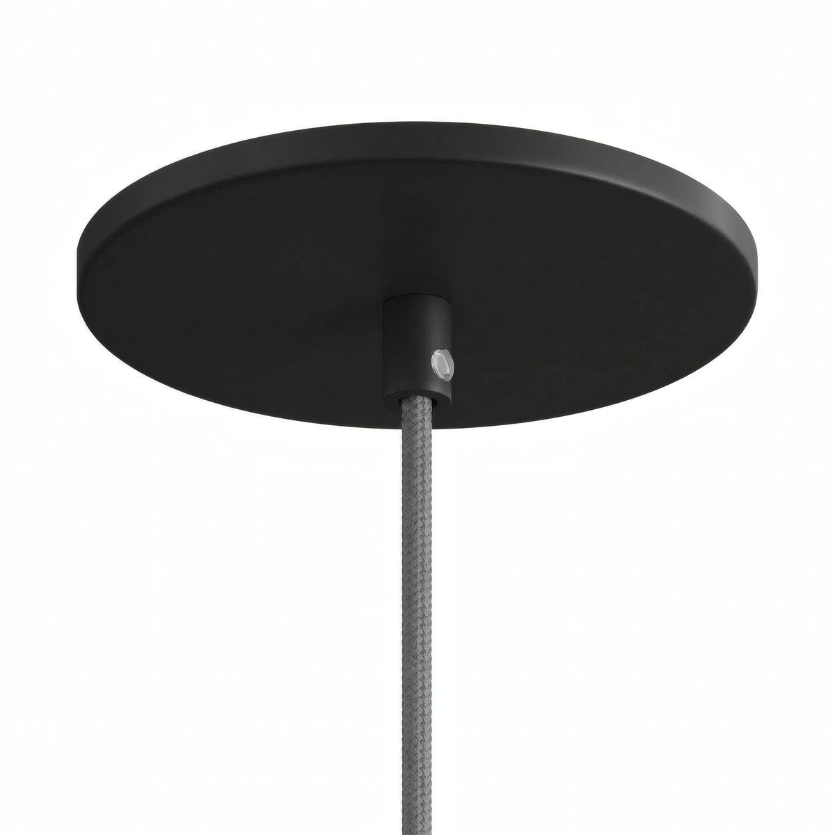 Florão de encastrar à face, Ø 126 mm — Preto