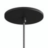 Florão de encastrar à face, Ø 126 mm — Preto