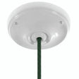 Florão em porcelana com kit de fixação, Ø 105 mm — Branco