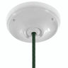 Florão em porcelana com kit de fixação, Ø 105 mm — Branco
