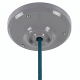 Florão em porcelana com kit de fixação, Ø 105 mm — Cinzento