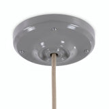 Florão em porcelana com kit de fixação, Ø 105 mm — Cinzento