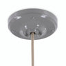 Florão em porcelana com kit de fixação, Ø 105 mm — Cinzento