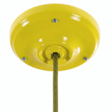 Florão em porcelana com kit de fixação, Ø 105 mm — Amarelo